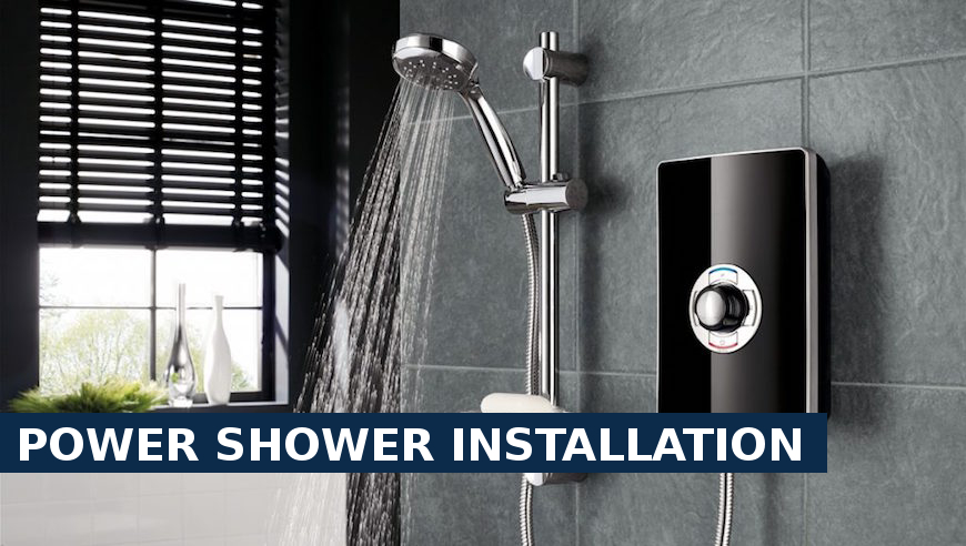 Power shower installation Fulham